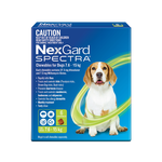 NexGard Spectra Med Dogs 7.6 -15kg 16.5-33 Lbs 6 pack