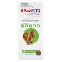 Bravecto Medium Dogs 10-20kg  22 to 44lbs -1 Chew Tablet